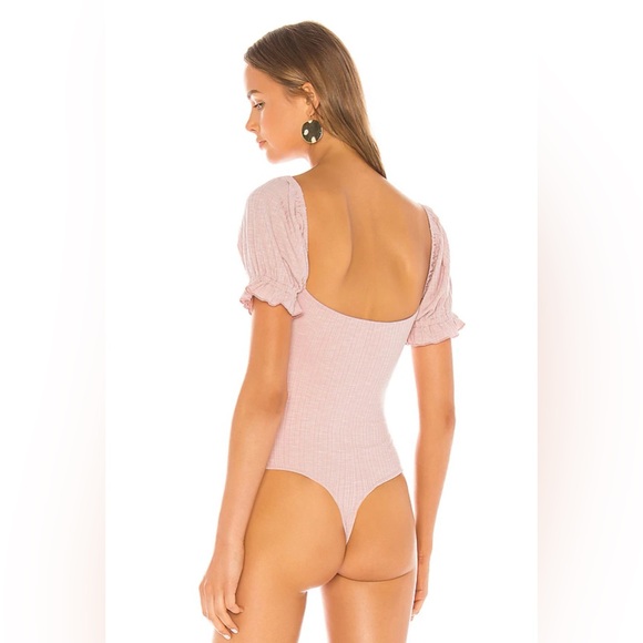 Privacy Please Olive Bodysuit in Pink Lemonade NWT Women’s Size XS - Picture 3 of 13